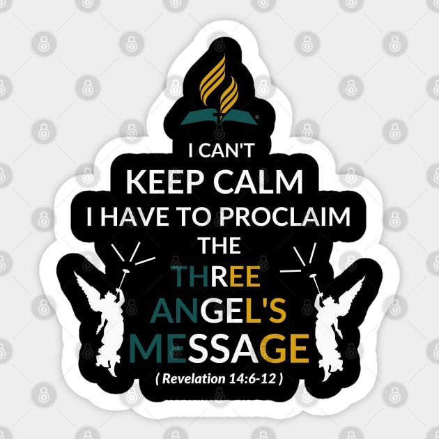 Adventist Three angel's Message Sticker by Just_Christianity